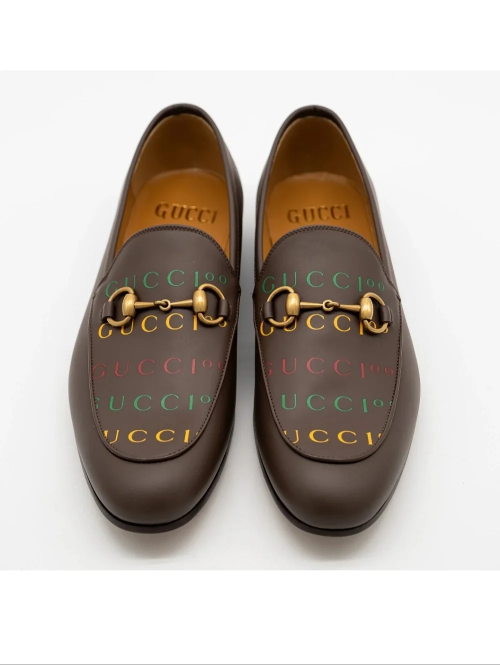 $1020 Gucci Jordaan 100 Anniversary Horsebit Loafer Brown UK 7 US 7.5 EU 41.5 - Picture 2 of 9